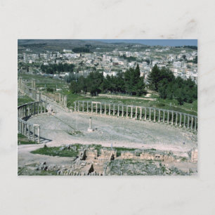 Oval piazza, den gamla Decapolis-staden Jarash, Jo Vykort