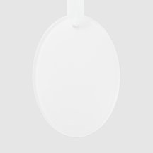 Oval prydnad för akryl