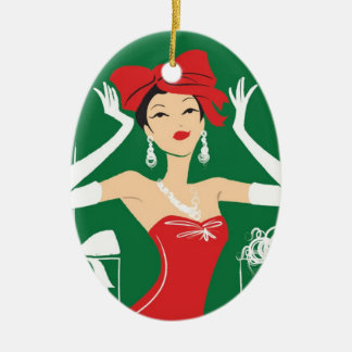 Oval prydnad för pilbåge överst julgransprydnad keramik