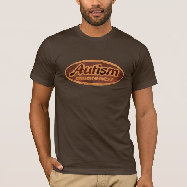 (Oval-r) Autismmedvetenhetskjorta, Tee Shirt (Framsida)