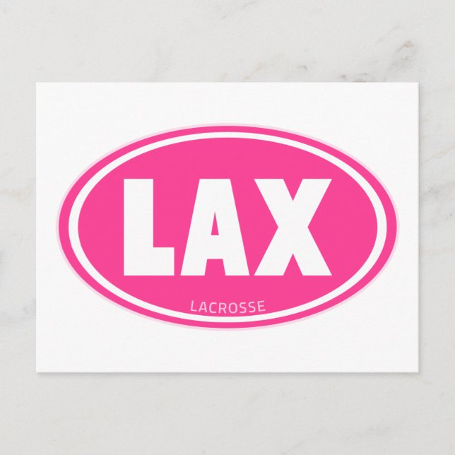 Oval-rosa Vykort (Framsida)