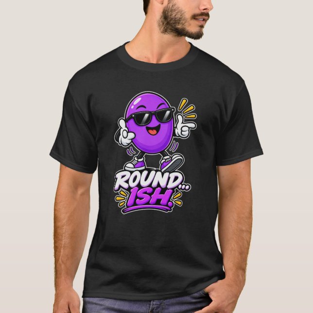 Oval — Runt form T Shirt (Framsida)