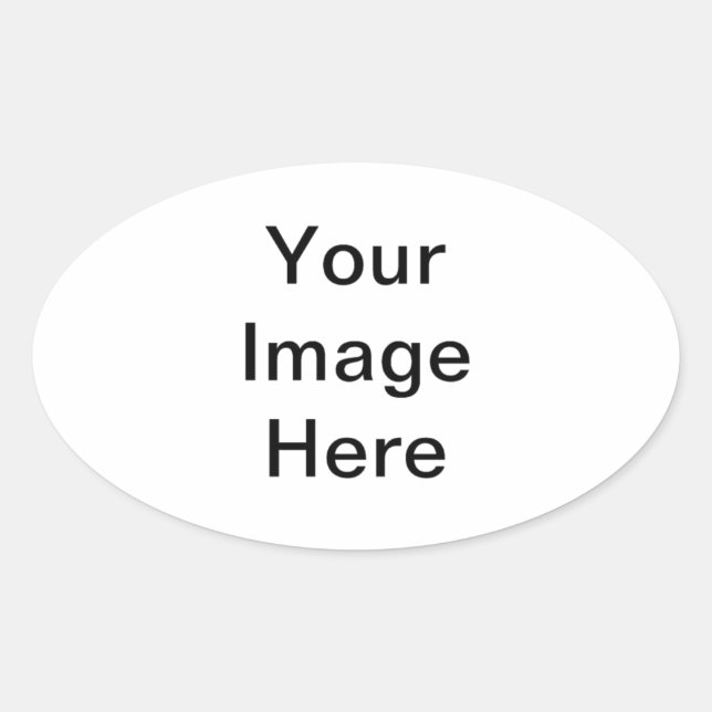 Oval Sticker Ovalt Klistermärke (Framsida)