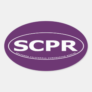 Oval Sticker - SCPR Ovalt Klistermärke