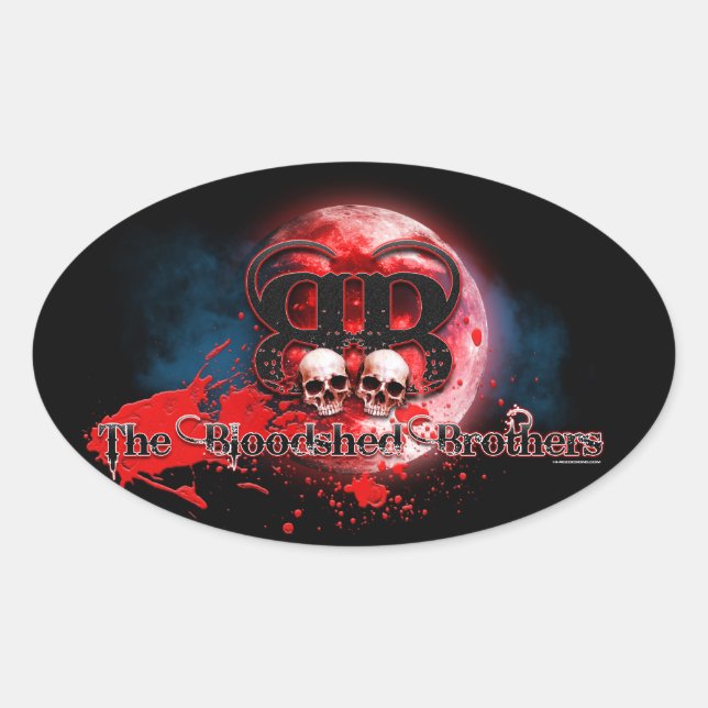 Oval Stickers Ovalt Klistermärke (Framsida)