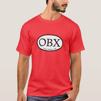 Oval yttre banker för OBX T Shirt