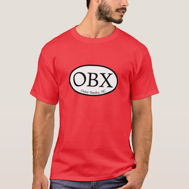 Oval yttre banker för OBX T Shirt (Framsida)