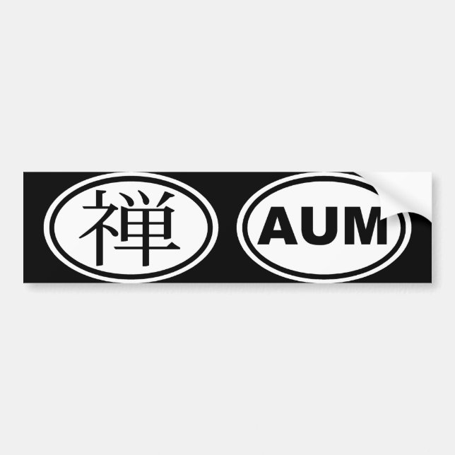 Oval Zenautomatiskklistermärke Bildekal (Framsidan)