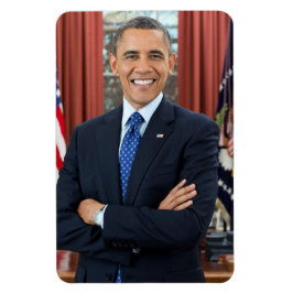 Ovala kontoret Porträtt, Obama Barack USA:s presid Magnet