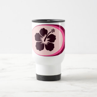 Ovalen formar hibiskusdesign resemugg