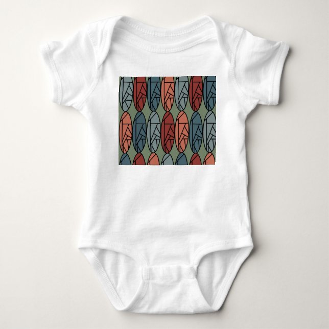 Ovaler för abstrakt t shirt (Framsida)