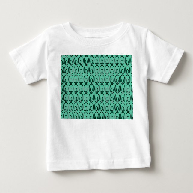 Ovaler för upprepade Mint-Gröntar T Shirt (Framsida)