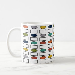 Ovaler och rektanglar kaffemugg