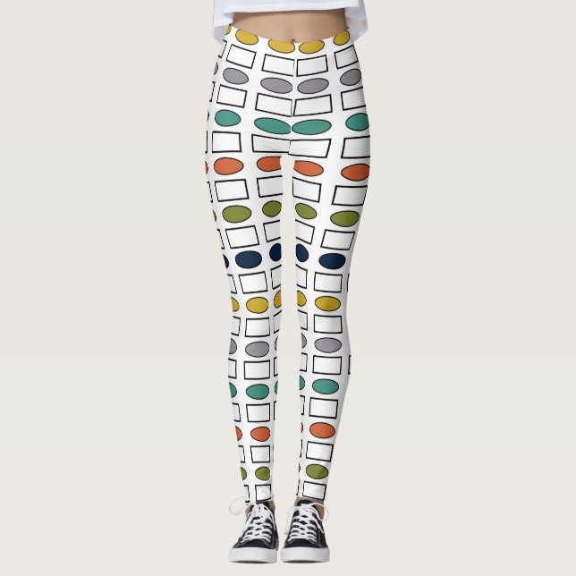 Ovaler och rektanglar leggings (Framsida)