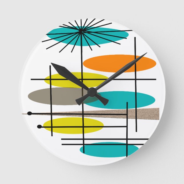 Ovaler under mitten av århundradet 5 rund klocka (Framsida)