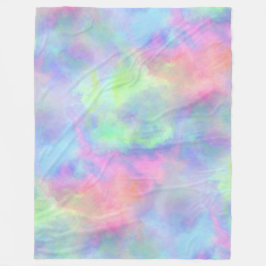 Ovalvattenfärg stänk: fleecefilt