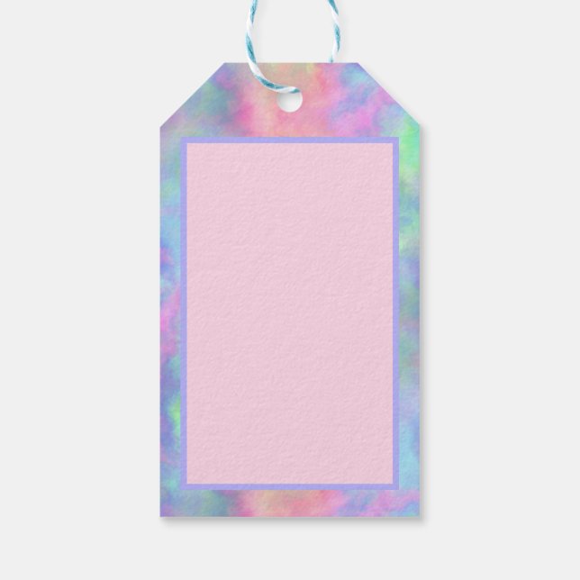 Ovalvattenfärg stänk: presentetikett (Baksidan)