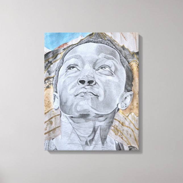 Ovanför Backe, Art Print Canvastryck (Framsida)