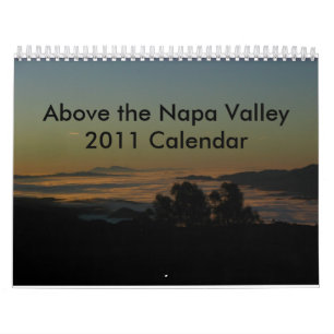 Ovanför den Napa Valley kalendern Kalender