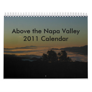 Ovanför den Napa Valley kalendern Kalender