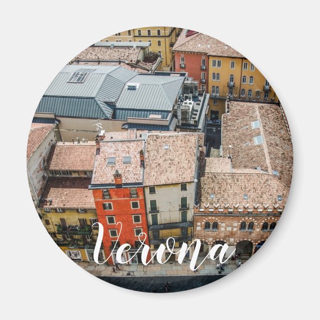 Ovanför färgade fasader av byggnad magnet (Framsidan)