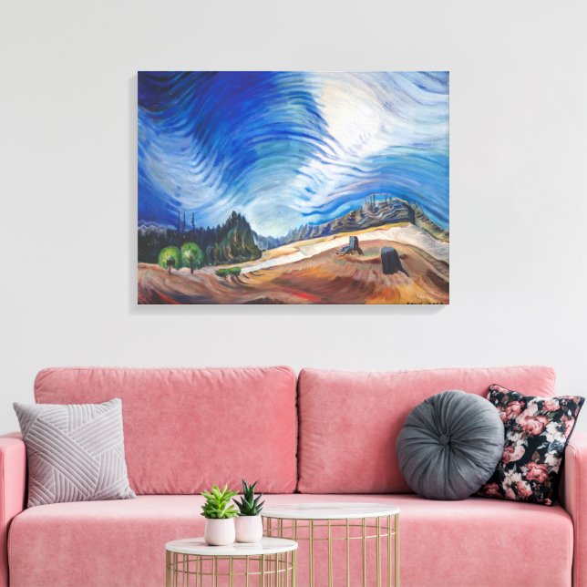 Ovanför grustaget | Emily Carr | Canvastryck (Insitu (Vardagsrum))