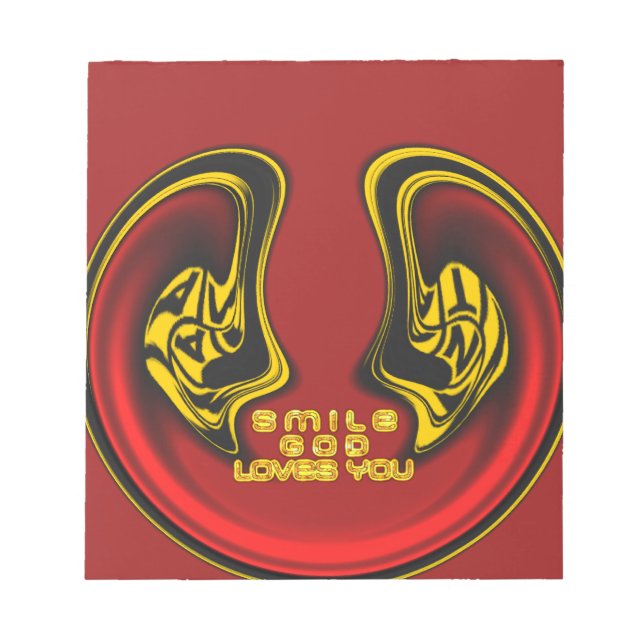 Ovanför: Guds Kärlek Andlig Hälsning Anteckningsblock (Framsida)