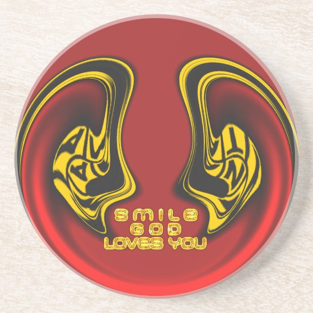 Ovanför: Guds Kärlek Andlig Hälsning Underlägg (Framsidan)