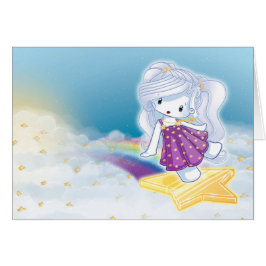 Ovanför molnen hälsningskort