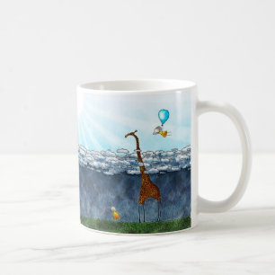 Ovanför molnen kaffemugg