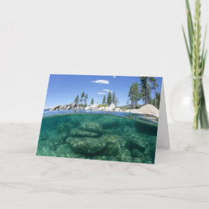 Ovanför och nedanföra Lake Tahoe Kort