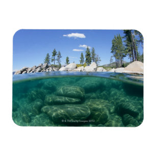 Ovanför och nedanföra Lake Tahoe Magnet