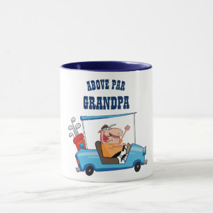Ovanför PAR GRANDPA - Funny Golf Grandfather Golfe Mugg
