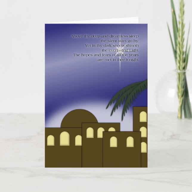 "Ovanför thy djupa… "hälsningkort Helgkort (Framsida)