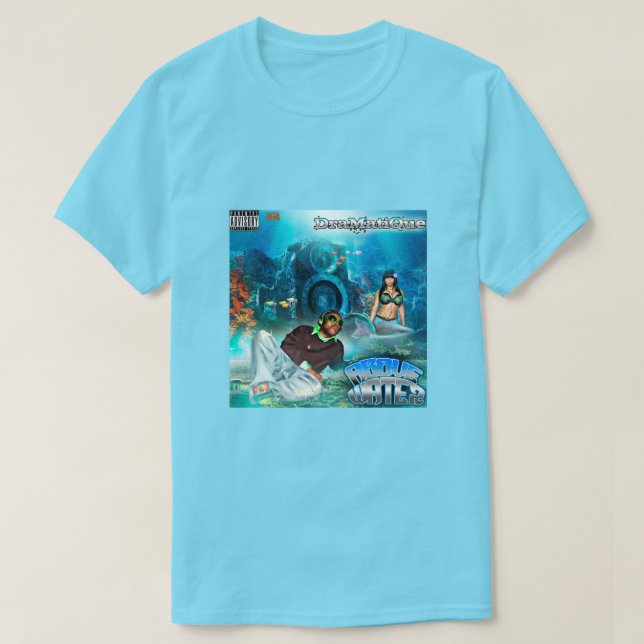 Ovanför Vatten-grafik (Ocean Blue) T Shirt (Design framsida)