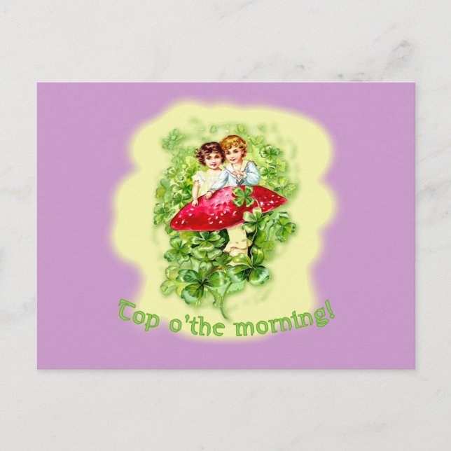 Ovanför Vintagen på morgonen Vykort (Framsida)