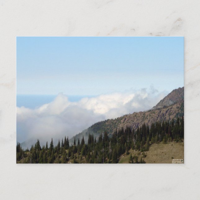 Ovanför vykort för moln (Framsida)