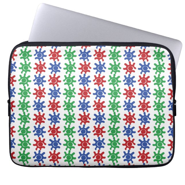 Ovanlig abstrakt mönster laptopsleeve 13-tum laptop fodral (Framsidan)