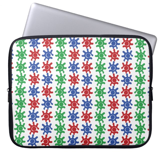 Ovanlig abstrakt mönster laptopsleeve 15-tum laptop fodral (Framsidan)