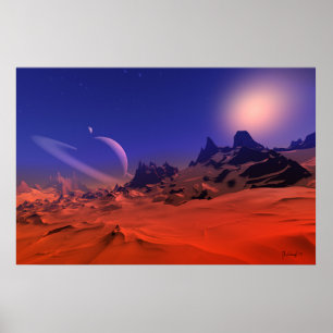 Ovanlig atmosfär - utrymmekonst poster