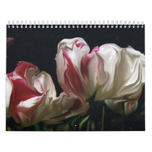 ovanlig blommabilder kalender