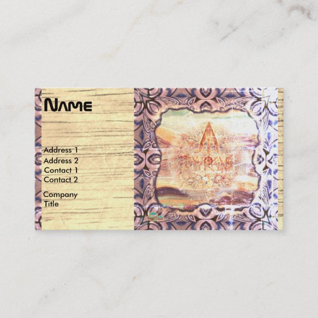 Ovanlig framtida design visitkort (Framsida)