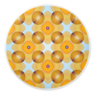 Ovanlig geometrisk Gult Knopp