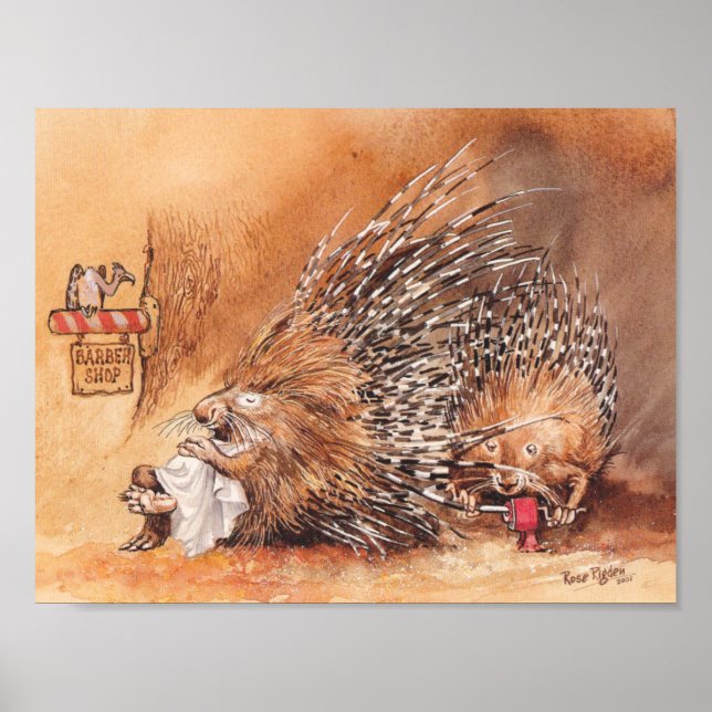 ovanlig hårklippning poster (Framsidan)