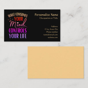 Ovanlig inspirationsoffert Neon Black Visitkort