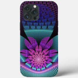 Ovanlig mönstrad färglös fantasy Flower Fractal