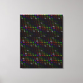 Ovanlig regnbåge, färglös söt dinosaurer av coola canvastryck