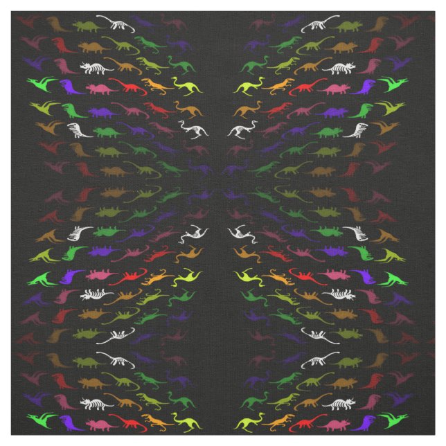 Ovanlig regnbåge, färglös söt dinosaurer av coola tyg (Provkarta)