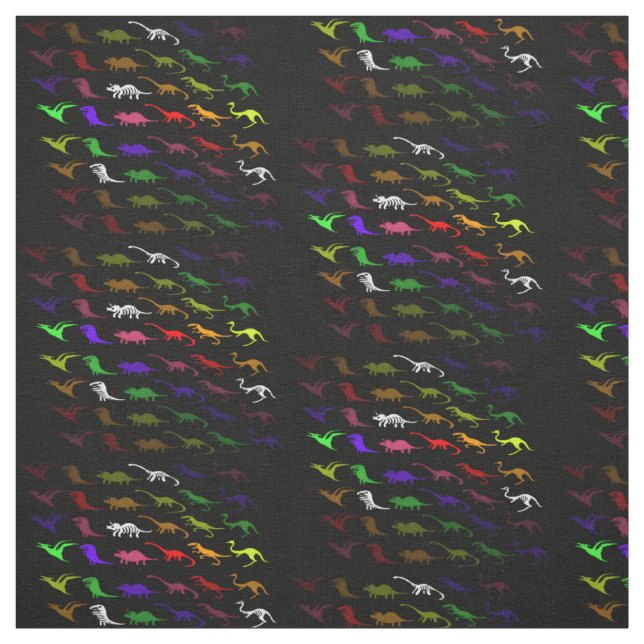 Ovanlig regnbåge, färglös söt dinosaurer av coola tyg (Provkarta)