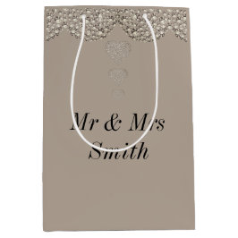 Ovanlig söt personlig bröllop presentsäck